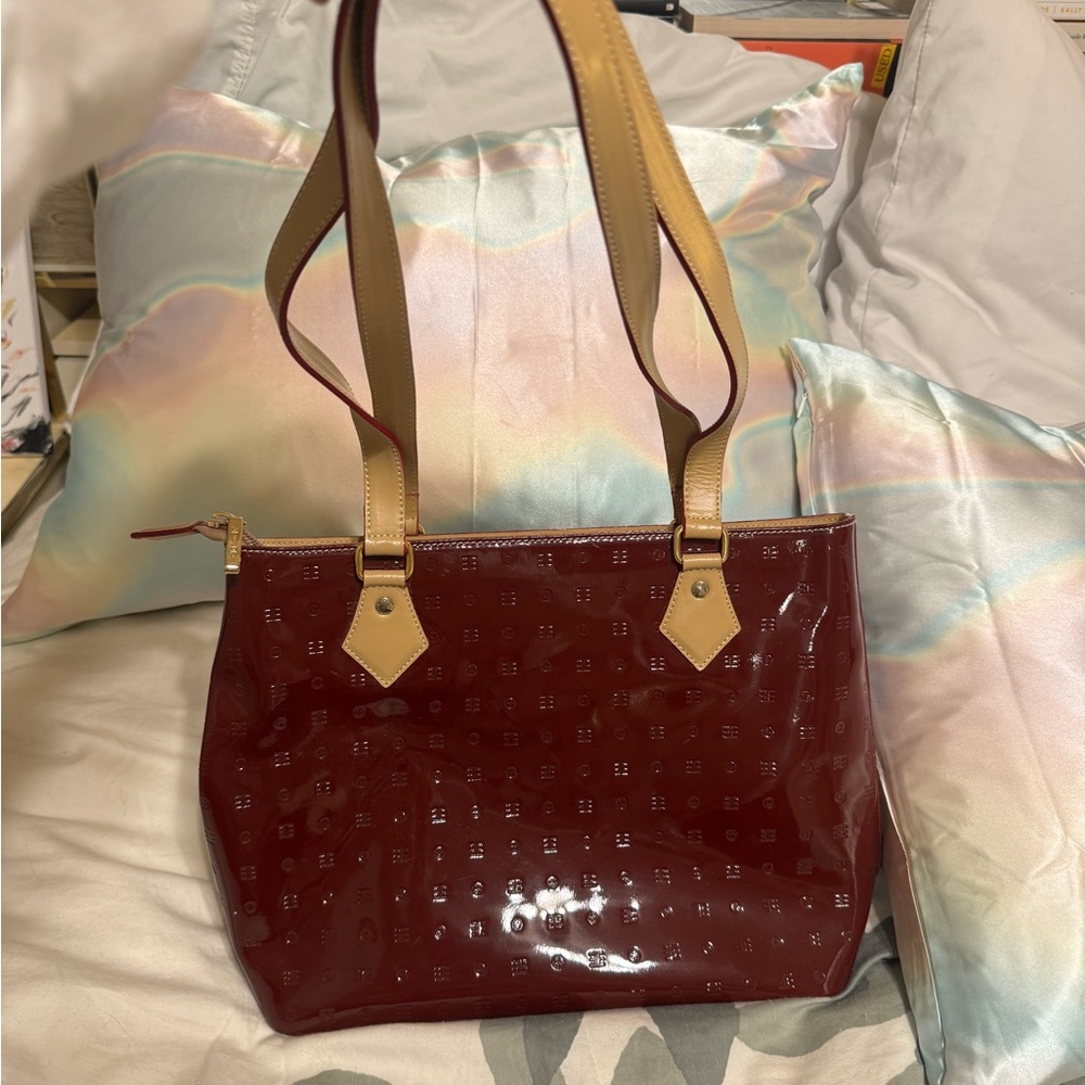 Elegant Burgundy Arcadia Tote Bag